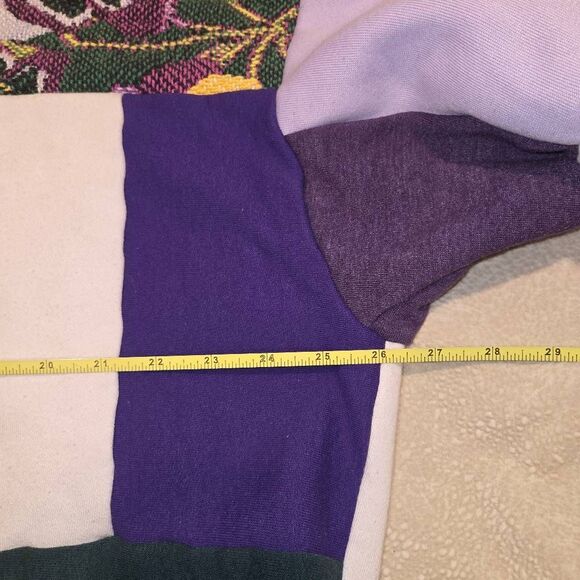 Greenwrld patchwork hoodie "Wildflower Dusk". Est size large. - Picture 8 of 12